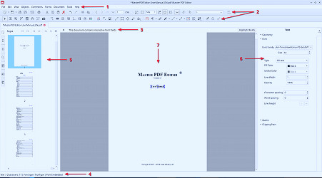 Workspace in Master PDF Editor